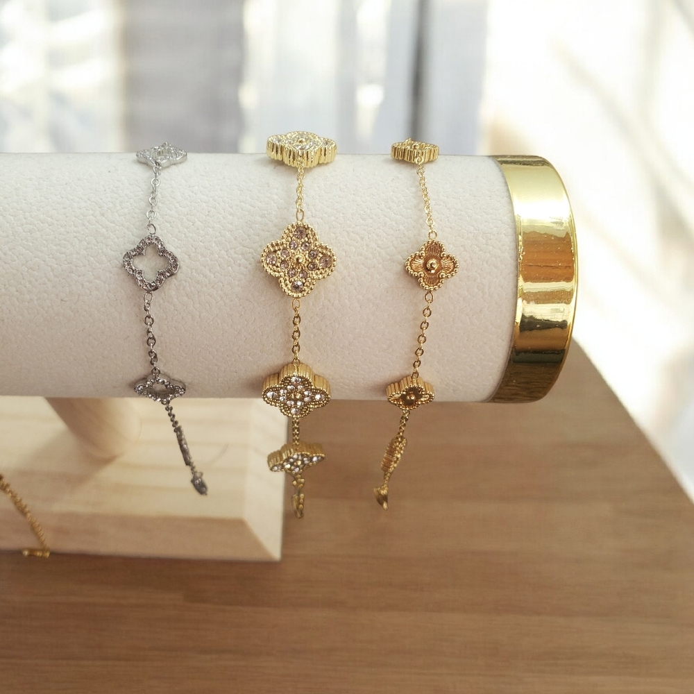Elegant Gold and Silver Women's Bracelets